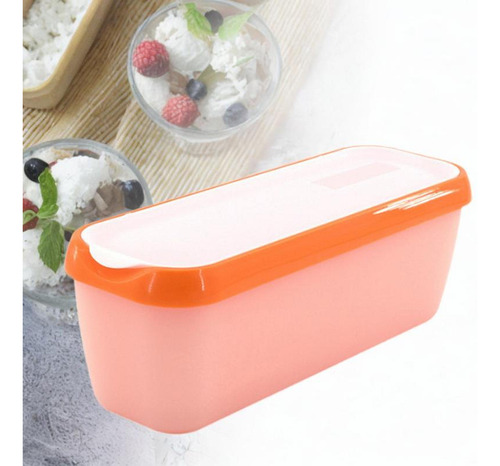Contenedor De Helado Contenedor De Almacenamiento Naranja