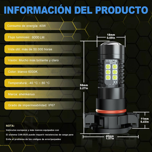 Kit De Foco De Xenón D1s H11 Para 11-13 Jeep Grand Cherokee