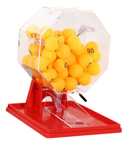Lotto Ball Machine Lottery Machine Bolas Rojas Y Amarillas