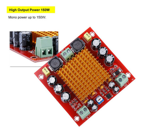 Tpa3116d2 Mono 150w Digital Amplificador De Potencia Módulo