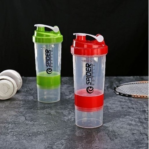 Imagen 4 de 7 de Vaso Mezclador Batidor Shaker De Proteina 3 En 1 Espiral