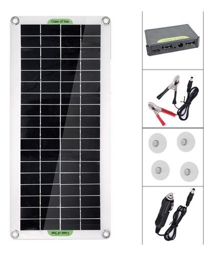 Panel Solar Policristalino De 30 W, Accesorio De Campamento