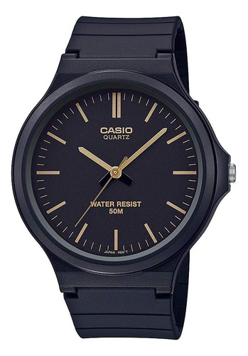 Casio Mw-240-1e2vcf Reloj Clásico De Cuarzo Negro Con Pantal