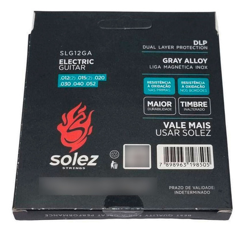 Encordoamento Guitarra .012 Nickel Slg12ga Mi Si Extra