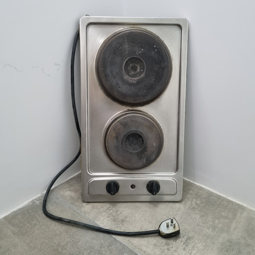 Anafe Eléctrico Domec Plateado 2 Hor Usado Sin Funcionar Plateado (Usado)