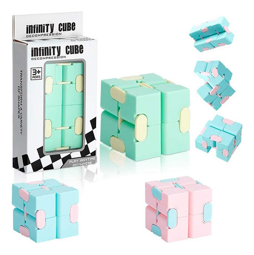 Cubo Magico, Infinito - Infinity Cube - Antiestrés Celeste