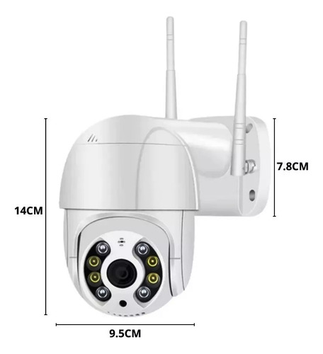 Kit 2 Cameras Segurança Ip Prova D'água Cartão Memória 64 Gb