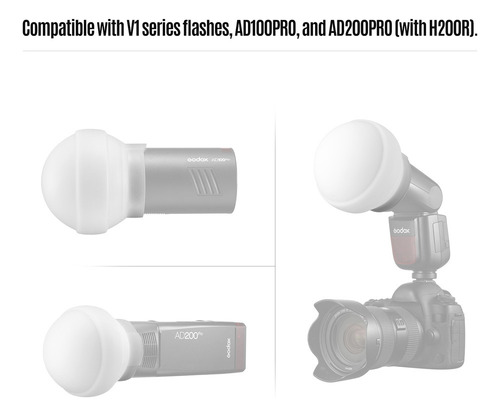 / Difusor, Cúpula, Difusor Flashes (com Silicone Para