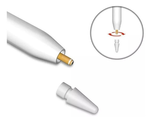 Imagen 2 de 8 de Combo Punta Y Tapa Magnética Compatible Con Apple Pencil 1