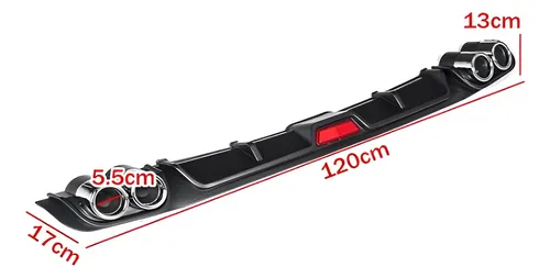 Difusor Inferior Parachoque Trasero Universal 128cm