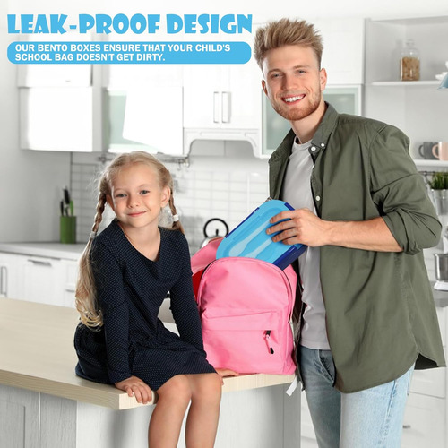 Mikkoa Lonchera Bento Para Niños, Lonchera Bento De 44.0 Fl