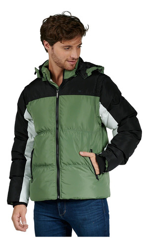 Chamarra / Chaleco Generra Verde Para Hombre Cm128410