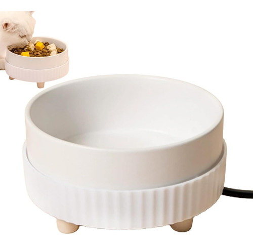 Bowl De Mascotas Caliente Para Invierno.mantiene Agua Tibia