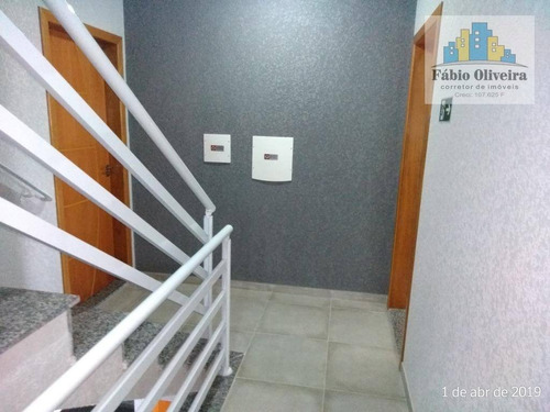 Imagem 2 de 30 de Cobertura Tipo Sem Condomínio Com 2 Dormitórios À Venda, 43 M² Por R$ 320.000 - Jardim Do Estádio - Santo André/sp - Co0109