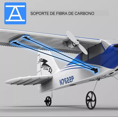 Avioneta Rc Fremego 2 Canales 2.4 Ghz