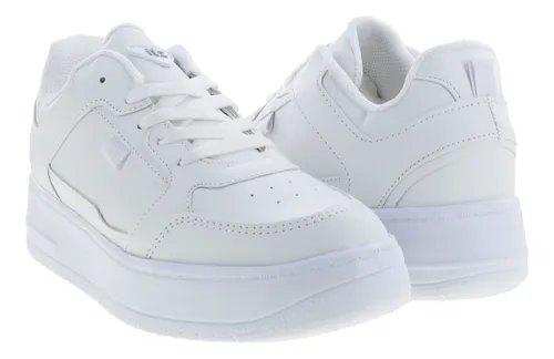 Tenis Casuales De Moda Blancos Mujer Erez