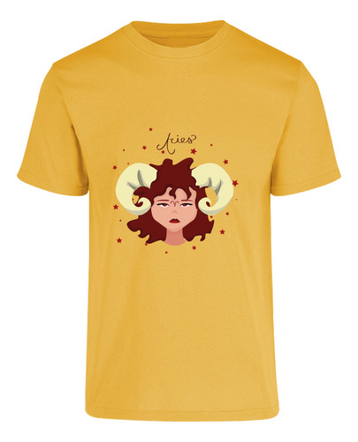 Playera Personalizada Signo Zodiacal - Aries Ilustración