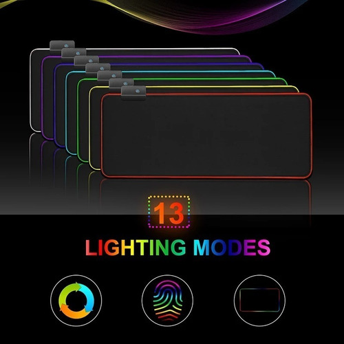 Pad Mouse Gamer Rgb Iluminado 80cm X 30cm