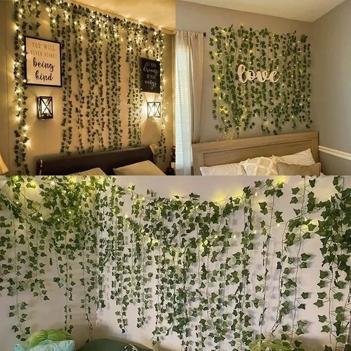 Oferta Cortina Cascada Luces De Navidad Con Enredaderas