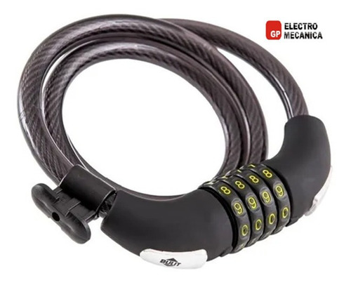 Imagen 2 de 9 de Linga De Seguridad Con Combinacion Bulit Para Motos Bicis