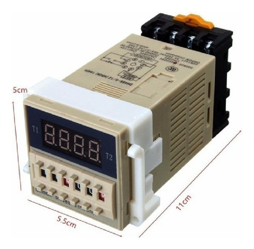 Temporizador Ciclico Dh48s-s 220 V Horas Minutos Segundos