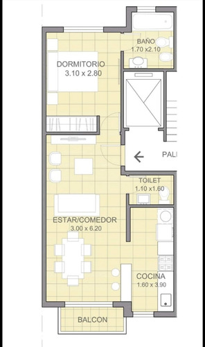 Departamento 2 Ambientes Moron