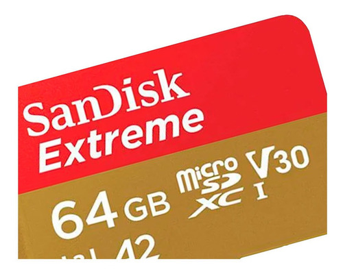 Imagem 2 de 3 de Cartão Memória Micro Sdxc 64gb Extreme 160mbs Sandisk