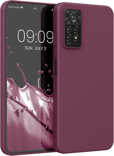 Funda Para Xiaomi Redmi Note 11 Pro 5g Silicona Bordeaux Vio