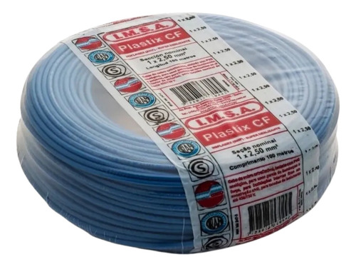 Cable Unipolar Imsa 6mm Corte X 50 M Normalizado Iram Celeste