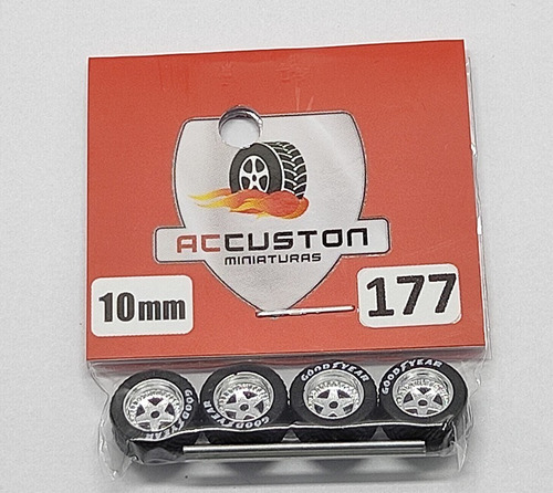 Rodas P/ Customização Ac Custon 177 - 10mm - Escala 1/64