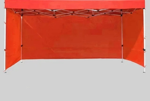 Carpa Lona Laterales Para Toldo 3x3 Rojo Impermeable