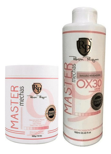 Kit Master Mechas Pó Descolorante + Ox 30 Robson Peluquero