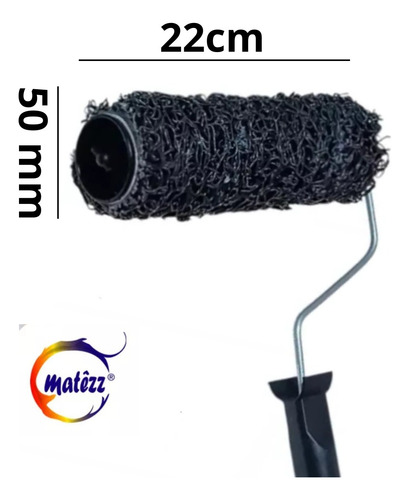 Rodillo De Textura Para Aplicar Masilla 22cm X 50mm