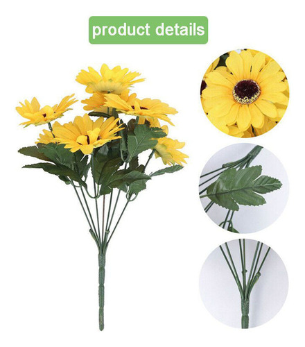 Girasol Artificial, Regalo, Decoración Del Hogar, Color Amar