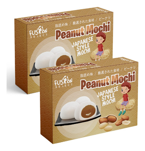 Pastel De Arroz Japones Mochi Daifuku (cacahuete), 2 Paquet