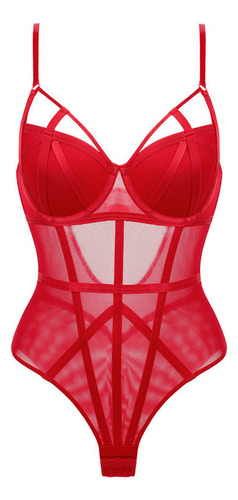 Tanga Tipo Body Transparente Shapewear Para Mujer