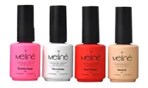 Comprar 4 Esmaltes Semipermanentes Gel Uv\u002Fled Meliné Uñas Manicuria