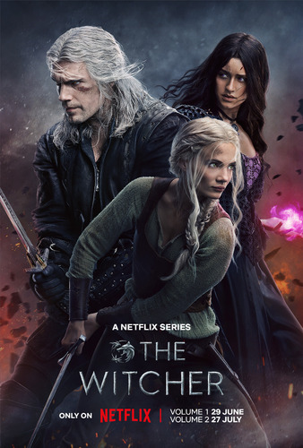 Posters The Witcher Lona Vinilica Peliculas Series 90x60 Cm