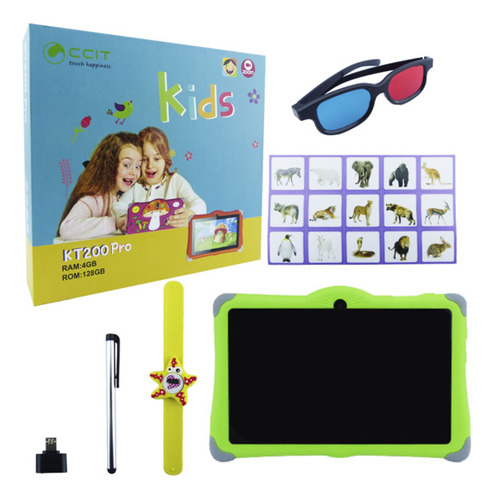 Tableta 7  Android Niños Kt200 128gb 4ram + Reloj Y Lentes