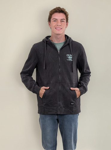 Poleron Franela Procesado Full Zipper Junior Polemic