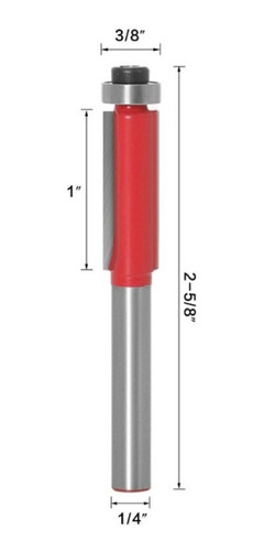Fresa Rodaje Superior 1/4 X 3/8 X (25mm-66mm)