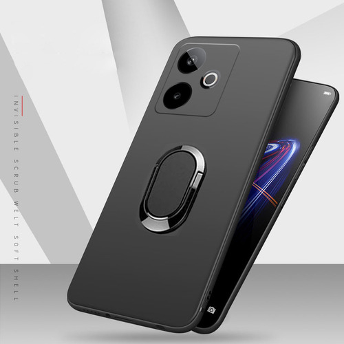 Funda Para Realme Gt 7t, 5 G, Silicona Adsorbible, Anillo+mica