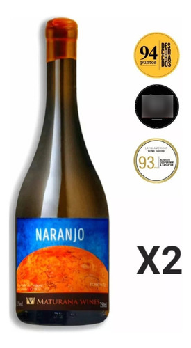 Pack  2 Unidades Vino Premium Naranjo Maturana Wines 750ml