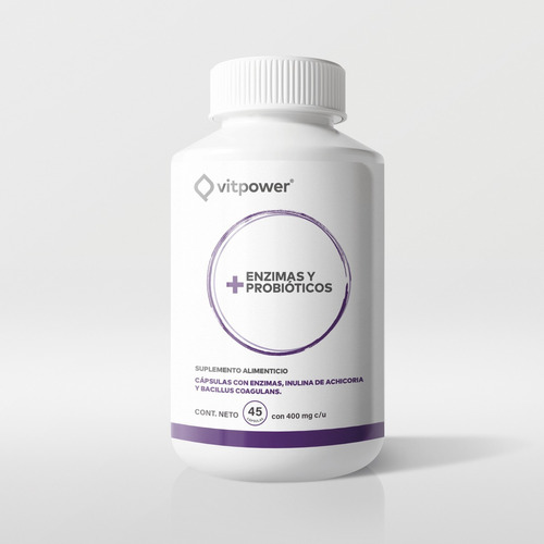 Vitpower Probiotics Y Enzimas - 45 Cápsulas