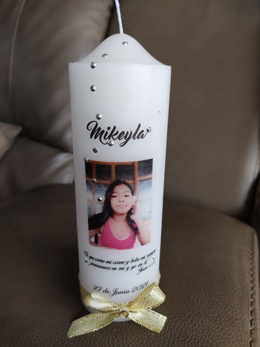 Imagen 7 de 10 de Recuerdos: Velas Para Misa, Bautizo, Comunión, Confirmación,