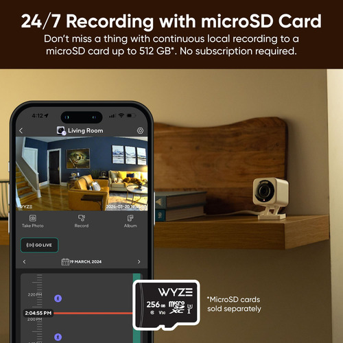 Cámara De Seguridad Wyze Cam V4 2k Hd Wi-fi Interior/exterio