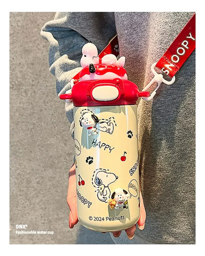 Termo Snoopy Charlie Brow Para Agua Caliente Y Fria