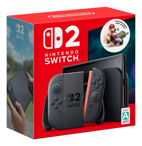 Consola Nintendo Switch 2 + Mario Kart World Bundle Nacional Negro