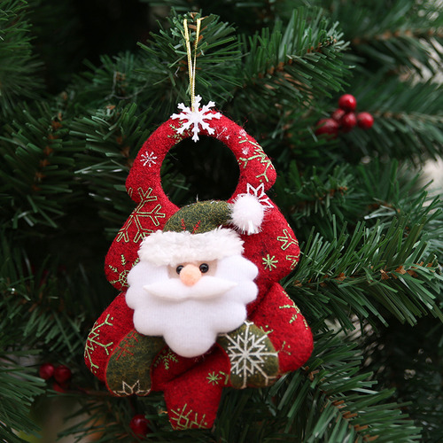 Colgante De Árbol De Navidad Con 8 Muñecos De Peluche