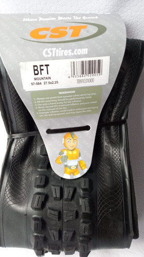 Imagen 3 de 7 de Llanta Cst 27.5*2.25 Bft / Tubeless Ready C-1752 / Eps
